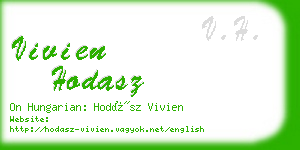 vivien hodasz business card